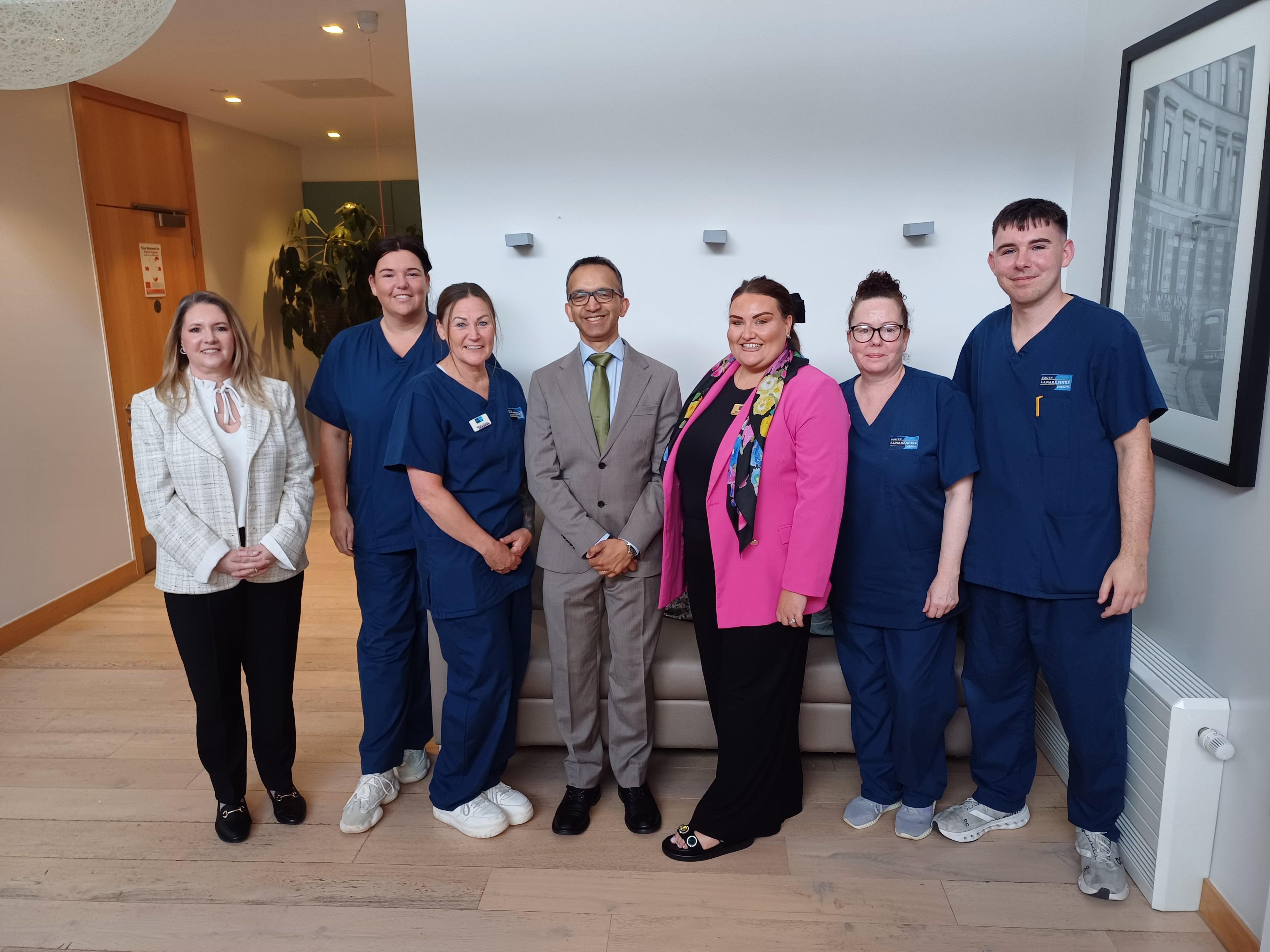 Pioneering digital inclusion project transforms connection in South Lanarkshire care homes