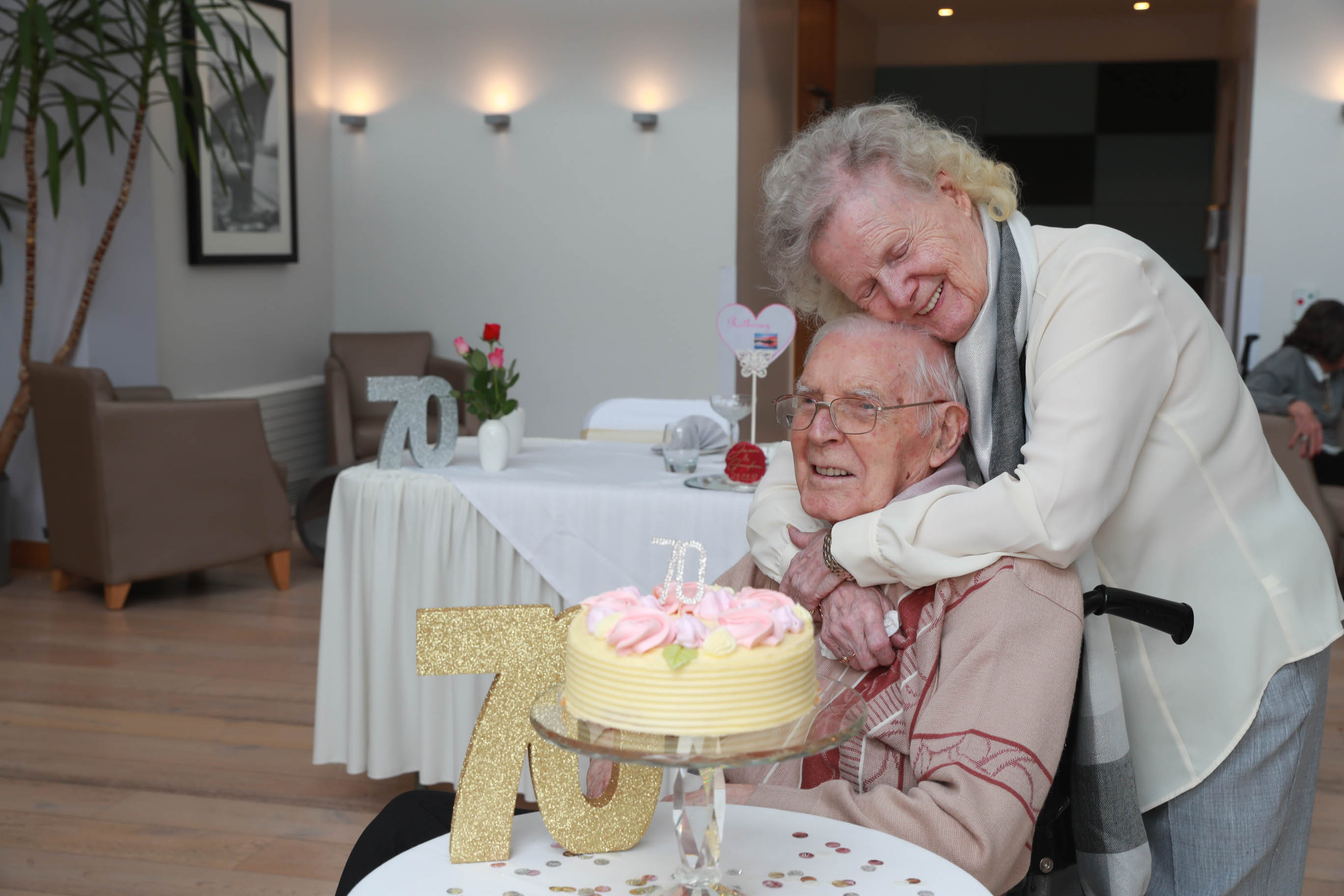 Care home’s platinum pair reflect on 70 years of love and happiness